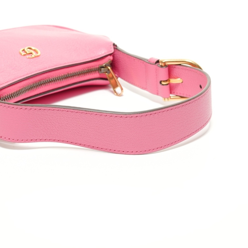 Gucci Aphrodite One-Shoulder GG Marmont Shoulder Bag, Pink - Picture 13 of 14